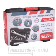 Formás racsnis kulcs és betétek, 11 db-os készlet, 8-19mm, CrV Formás racsnis kulcs és betétek, 11 db-os készlet, 8-19mm, CrV náhled