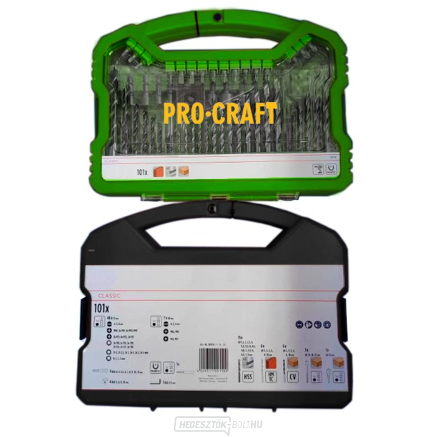 Procraft DBS-101 fúrószár készlet, S2 | DBS-101