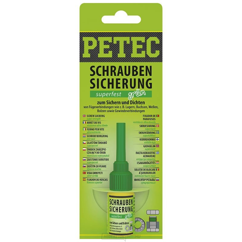 Előkészítés a csavarok rögzítésére PETEC 93005 - szuper szilárdság, 5 g