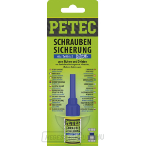 Előkészítés a csavarok rögzítésére PETEC 91005 - közepes szilárdságú, 5 g Előkészítés a csavarok rögzítésére PETEC 91005 - közepes szilárdságú, 5 g gallery main image