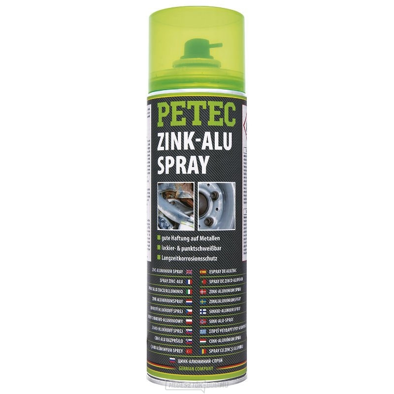 Kenje cinkkel és alumíniummal PETEC 71050 spray-vel 