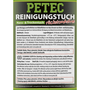 Törülköző a felületek tisztításához és zsírtalanításához PETEC 82111  Törülköző a felületek tisztításához és zsírtalanításához PETEC 82111  gallery main image