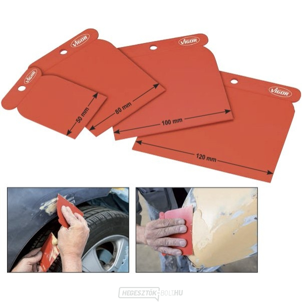 Műanyag japán spatula készlet VIGOR V4278