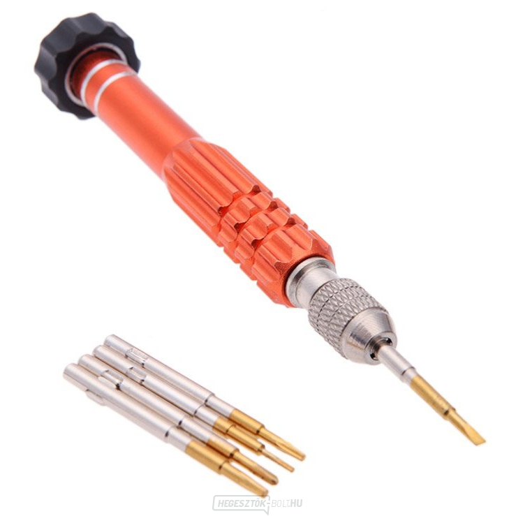 Precíziós csavarhúzó tartozékokkal (6 az 1-ben) JM-8140 elektronikához