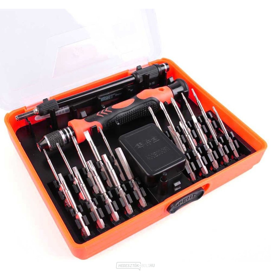Precíziós csavarhúzó cserélhető bitekkel és csipesszel JM-8133