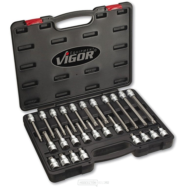 SPLINE VIGOR V1918 dugóhornyos fejkészlet SPLINE VIGOR V1918 dugóhornyos fejkészlet gallery main image