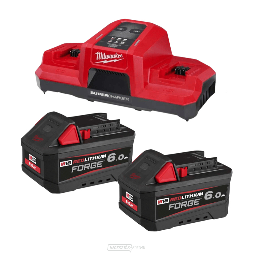 Milwaukee M18 FORGENRG-602, 2x M18 FB6 akkumulátor + M18 DBSC töltő, 4933498549