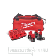 Milwaukee M12 NRG-424b akkumulátortöltő készlet, 2x M12 B2 és 2x M12 B4 akkumulátor + M12 C4 akkumulátortöltő + táska, 4933471772 Előnézet 
