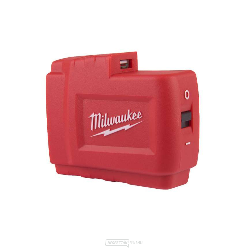 Milwaukee M18 USB PS HJ2 akkumulátoros adapter, M18 foglalat, USB 2,1A töltő, tápegység fűtött ruházathoz, 4932471597
