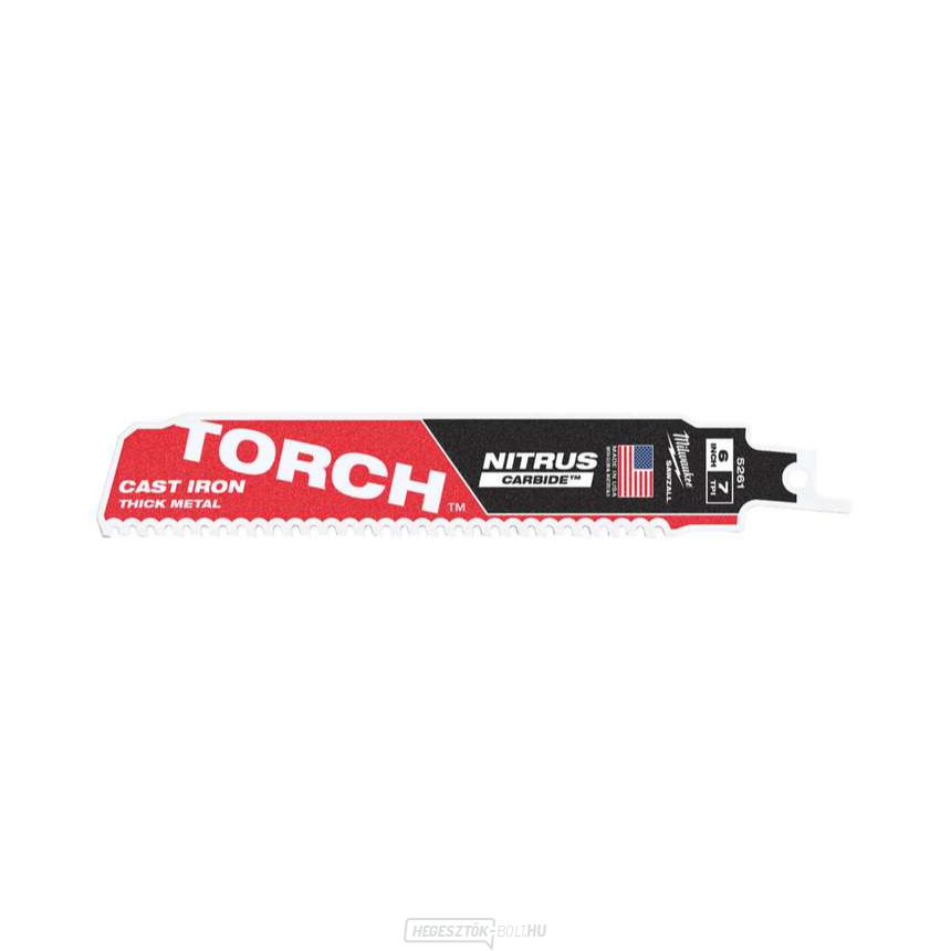 Fűrészlapok 150 x 25 x 1,27 mm Milwaukee Sawzall Torch™ Nitrus Carbide™ (7 TPI)