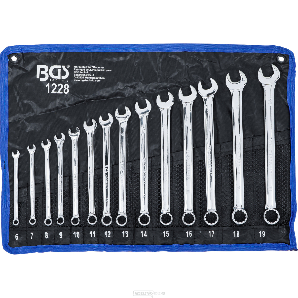 Villáskulcs készlet BGS 1228 | nagyon hosszú | 6 - 19 mm | 14 darabos