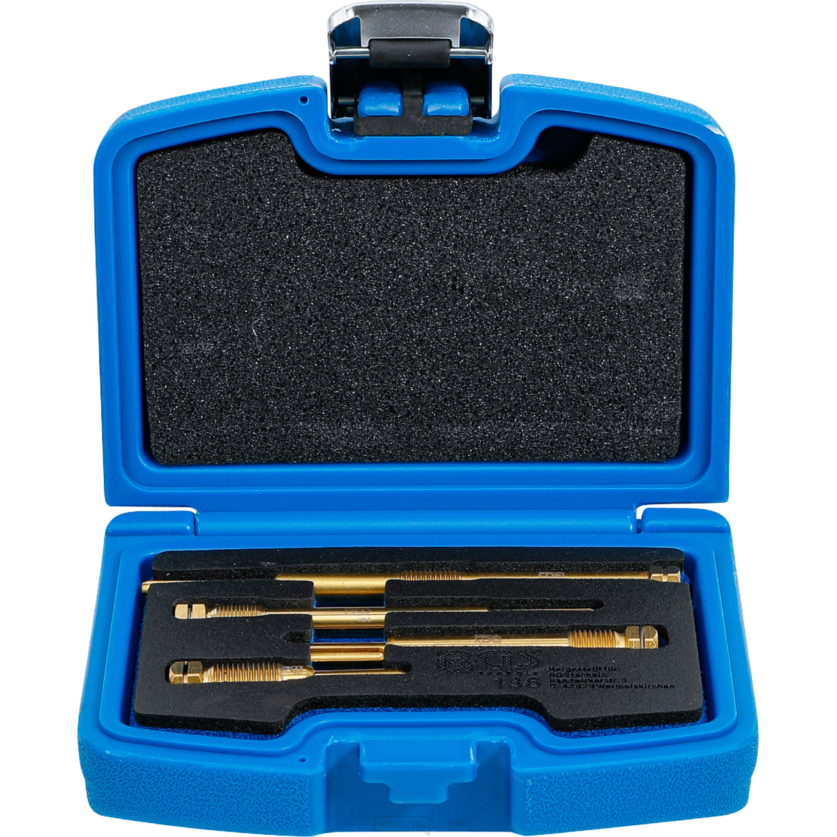 Izzítógyertya furat dörzsárkészlet BGS 136 | 4 darabos