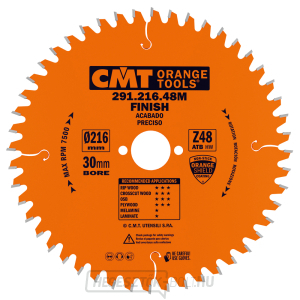 CMT narancssárga fűrészlap univerzális elektromos szerszámokhoz - D220x2,8 d30 Z36 HW CMT narancssárga fűrészlap univerzális elektromos szerszámokhoz - D220x2,8 d30 Z36 HW gallery main image