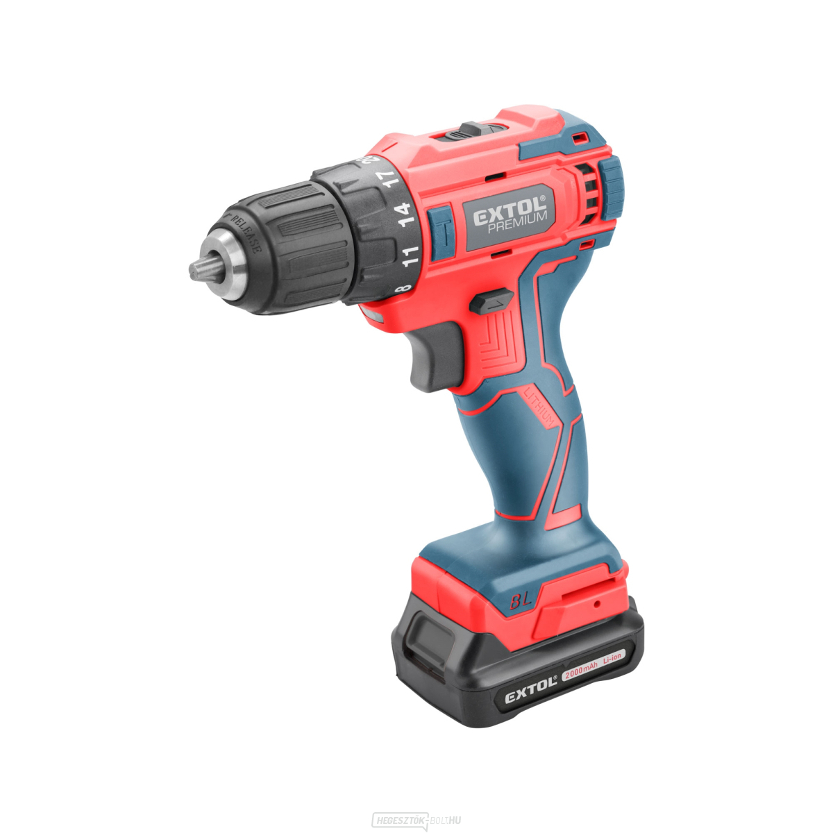 Akkus fúrócsavarhúzó, KEFE NÉLKÜLI, 12V Li-ion, 2Ah