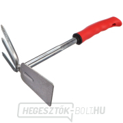 Kerti kapa kultivátorral, hossza 290 mm, ergonomikus SIXTOL nyél gallery main image