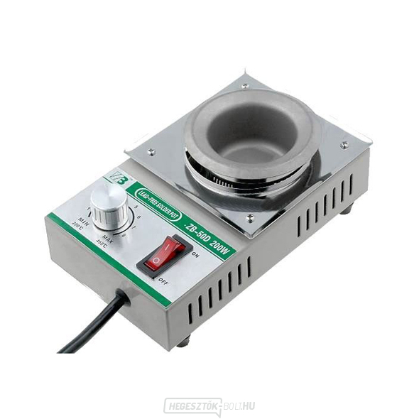 ZB-50D forrasztófürdő 500g forraszanyaghoz, 230V/200W, ólommentes