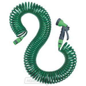 Spirális víztömlő 15 m + vízpisztoly csatlakozókkal együtt Spirális víztömlő 15 m + vízpisztoly csatlakozókkal együtt gallery main image