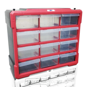 Műanyag szekrény 12 fiókkal Műanyag szekrény 12 fiókkal gallery main image