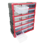 18 fiókos műanyag szekrény Előnézet 