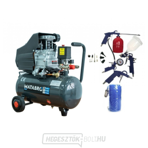 SETMB-K102, Olajkompresszor 24l, 230V, tartozékokkal | 2500W | Matabro SETMB-K102, Olajkompresszor 24l, 230V, tartozékokkal | 2500W | Matabro gallery main image