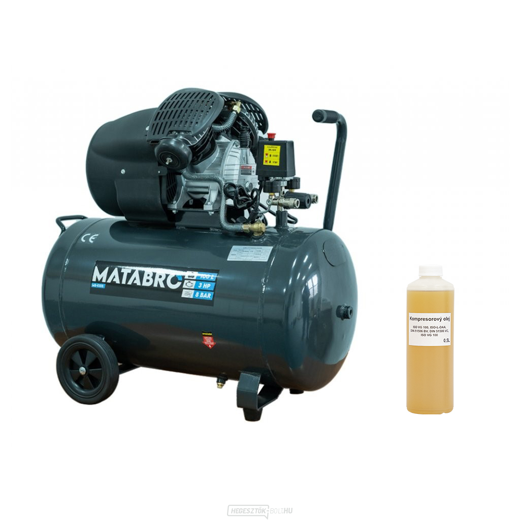 Matabro MB-K108, olajkompresszor 100l, 230V | 3500W