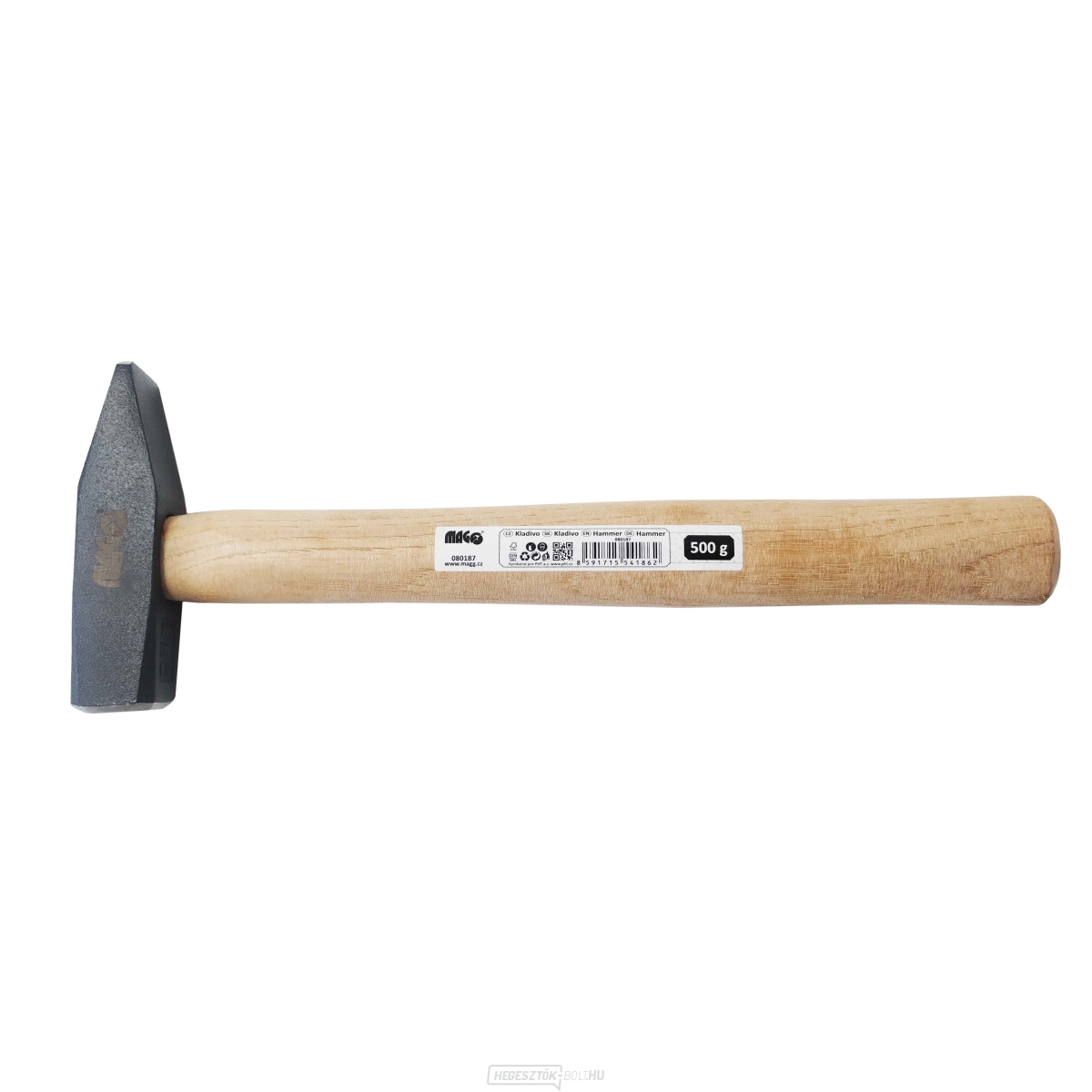 500g-os kalapács, HICKORY fa nyél