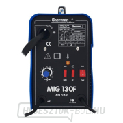 Sherman MIG 130F hegesztő (csak csővezetékekhez) + pisztoly + kábelek + árnyékolás + kalapács + burkolat + huzal + mágnes náhled