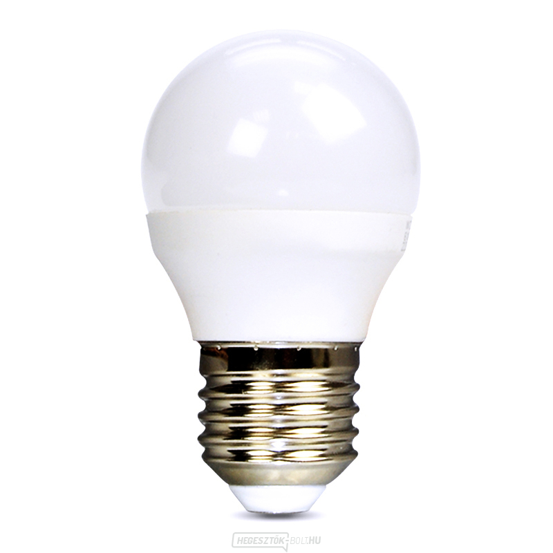Solight LED izzó, miniglobe, 6W, E27, 6000K, 510lm