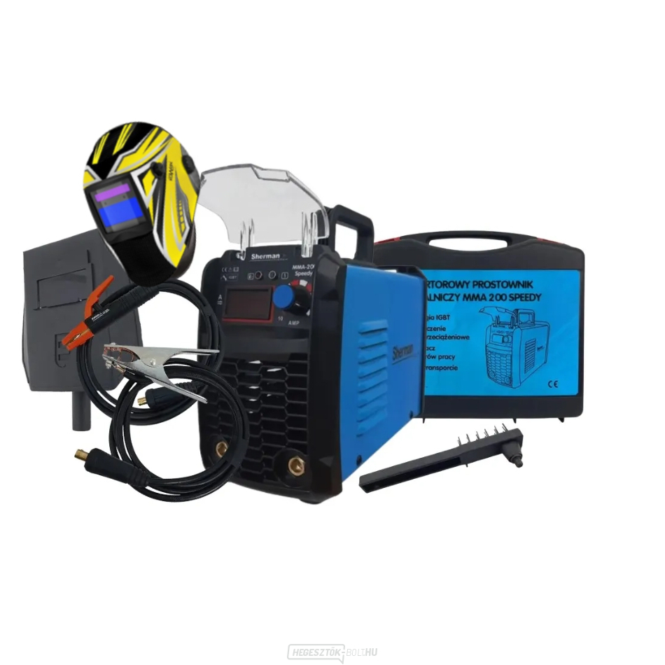 Sherman Welding Inverter MMA 200 Speedy + tok + kábelek + kefe + burkolat