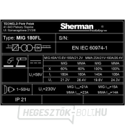 Sherman hegesztő inverter MIG 180FL + pisztoly + kábelek + KWX3 sisak + mágnes + teli CO2 palack Sherman hegesztő inverter MIG 180FL + pisztoly + kábelek + KWX3 sisak + mágnes + teli CO2 palack náhled