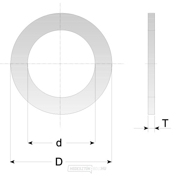 CMT Szűkítő gyűrű fűrészlapokhoz - D30 d25.4 t2.0 CMT Szűkítő gyűrű fűrészlapokhoz - D30 d25.4 t2.0 gallery main image