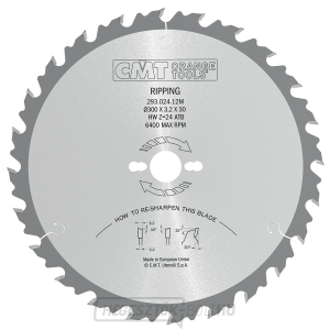 CMT ipari fűrészlap hosszirányú vágáshoz - D500x4.0 d30 Z44 HW CMT ipari fűrészlap hosszirányú vágáshoz - D500x4.0 d30 Z44 HW gallery main image