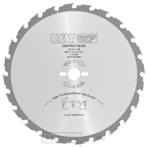 CMT narancssárga fűrészlap építőipari fűrészáruhoz - D300x2,8 d30 Z20 HW CMT narancssárga fűrészlap építőipari fűrészáruhoz - D300x2,8 d30 Z20 HW gallery main image