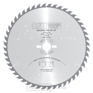 CMT ipari fűrészlap hosszanti és keresztirányú vágáshoz - D350x3,5 d30 Z54 HW Hangszigetelt CMT ipari fűrészlap hosszanti és keresztirányú vágáshoz - D350x3,5 d30 Z54 HW Hangszigetelt gallery main image