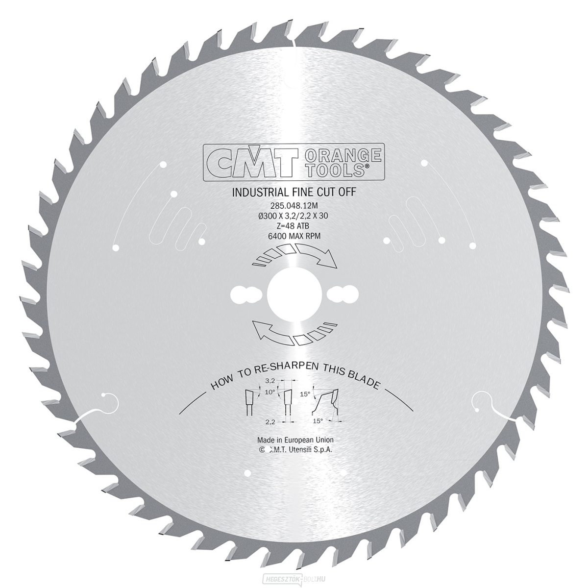 CMT ipari fűrészlap hosszanti és keresztirányú vágáshoz - D500x3,8 d30 Z72 HW Hangszigetelt CMT ipari fűrészlap hosszanti és keresztirányú vágáshoz - D500x3,8 d30 Z72 HW Hangszigetelt gallery main image