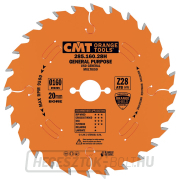 CMT Orange ipari fűrészlap hosszanti és keresztirányú vágáshoz - D260x2.8 d30 Z60 HW Hangszigetelt CMT Orange ipari fűrészlap hosszanti és keresztirányú vágáshoz - D260x2.8 d30 Z60 HW Hangszigetelt gallery main image