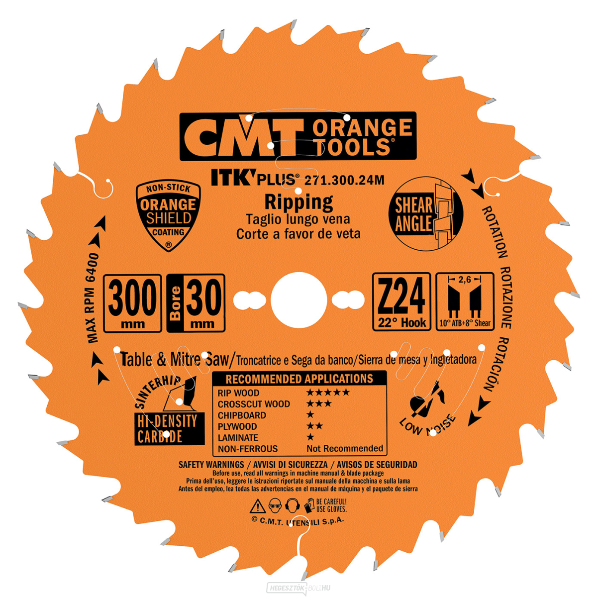 CMT ITK Ultra vékony lemez univerzális - D150x1,5 d20(+16) Z24 HW