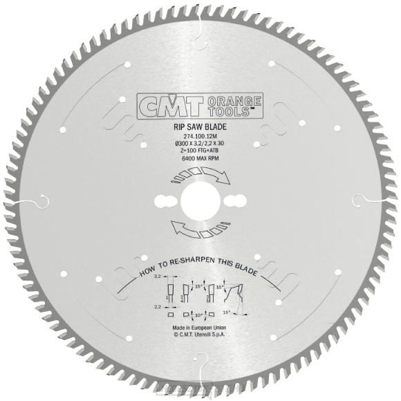 CMT XTreme fűrészlap keresztirányú végvágásokhoz - D250x3,2x30 Z80 HW