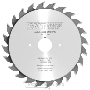 CMT Kétrészes elővágott tárcsa - D80x2,8-3,6 d20 Z10+10 HW CMT Kétrészes elővágott tárcsa - D80x2,8-3,6 d20 Z10+10 HW gallery main image