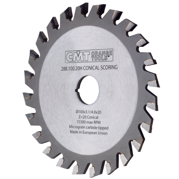CMT Kúpos vágótárcsa CNC gépekhez - D120x3,4-4,2 d20 Z24 HW
