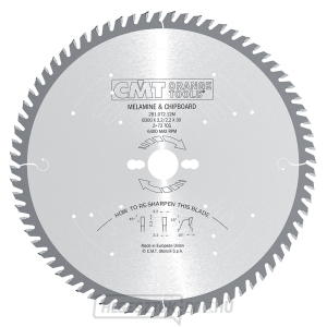 CMT XTreme fűrészlap laminátumhoz és DTD-hez - D250x3.2 d30 Z60 HW CMT XTreme fűrészlap laminátumhoz és DTD-hez - D250x3.2 d30 Z60 HW gallery main image