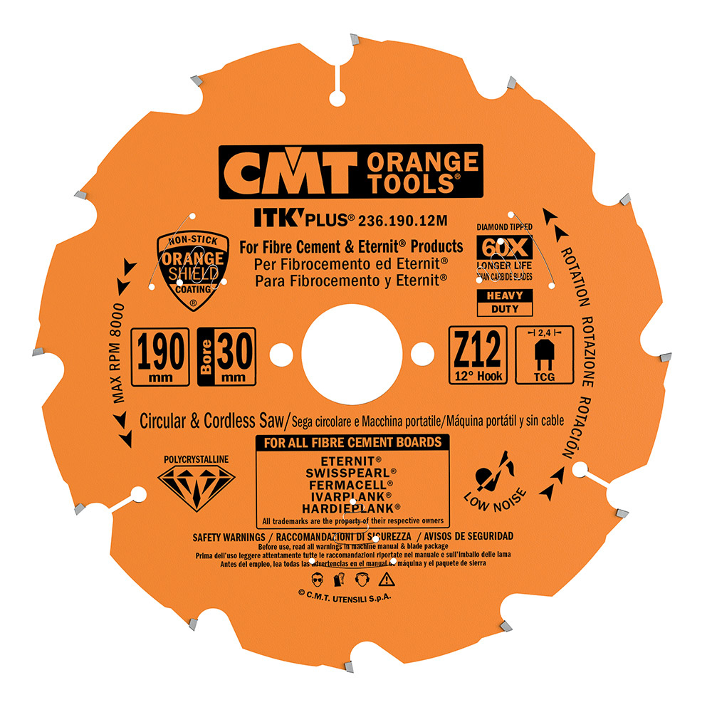CMT ITK Gyémánt fűrészlap cementforgácslaphoz - D165x1,8 d20(+15,87) Z4