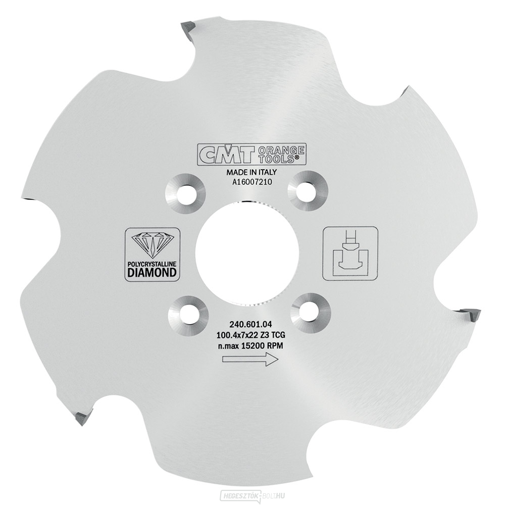 CMT gyémánt lamella tárcsa Lamello P-Systemhez - D100,4x7 d22 Z3