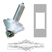 CMT készlet díszekhez, vágó 3D S=8mm, CLASSIC sablon kerettel CMT készlet díszekhez, vágó 3D S=8mm, CLASSIC sablon kerettel gallery main image