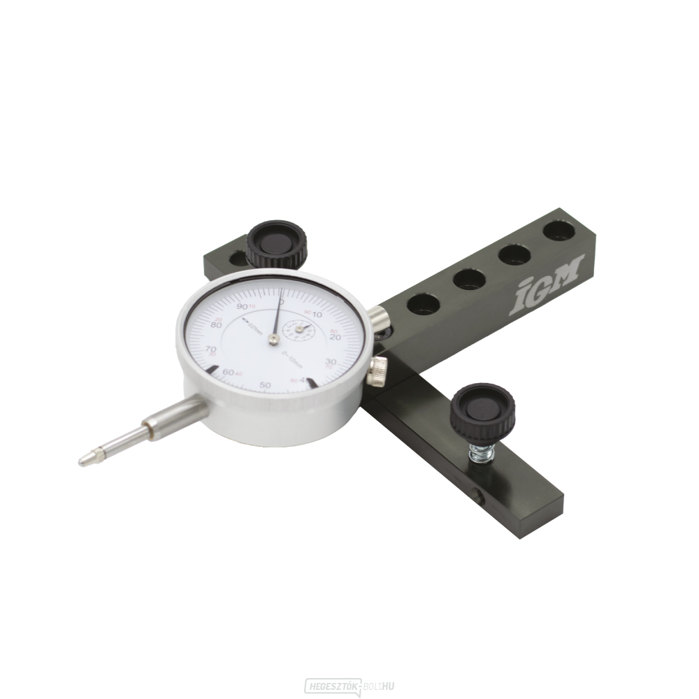 Lehajlásmérő az IGM ALIGN asztali fűrész beállításához