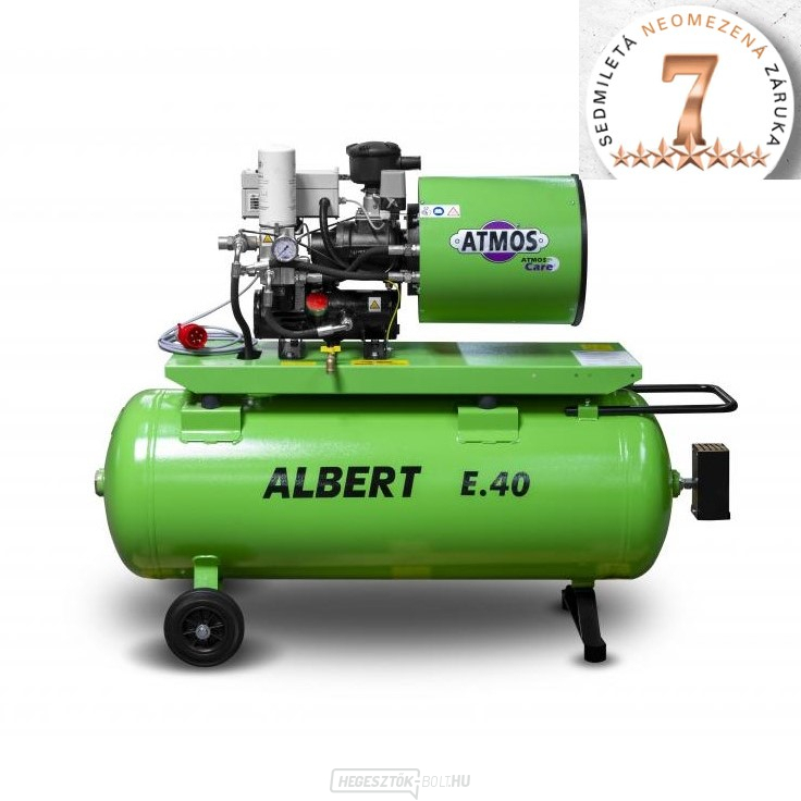 Csavarkompresszor Atmos ALBERT E.39 + Levegőztető