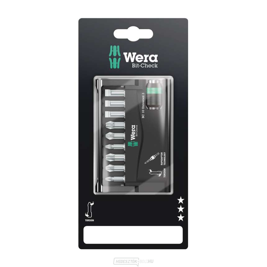 Wera 073410 Bit-Check 10 Universal 3 SB (10 darabos készlet)