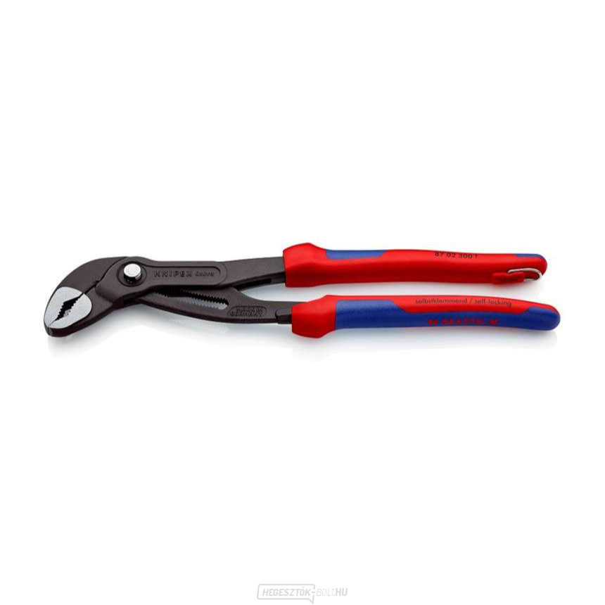 Cobra® csőfogó 300 mm Knipex 87 02 300 T rögzítőszemmel