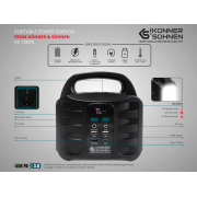 Könner & Söhnen KS 100PS hordozható akkumulátor állomás náhled