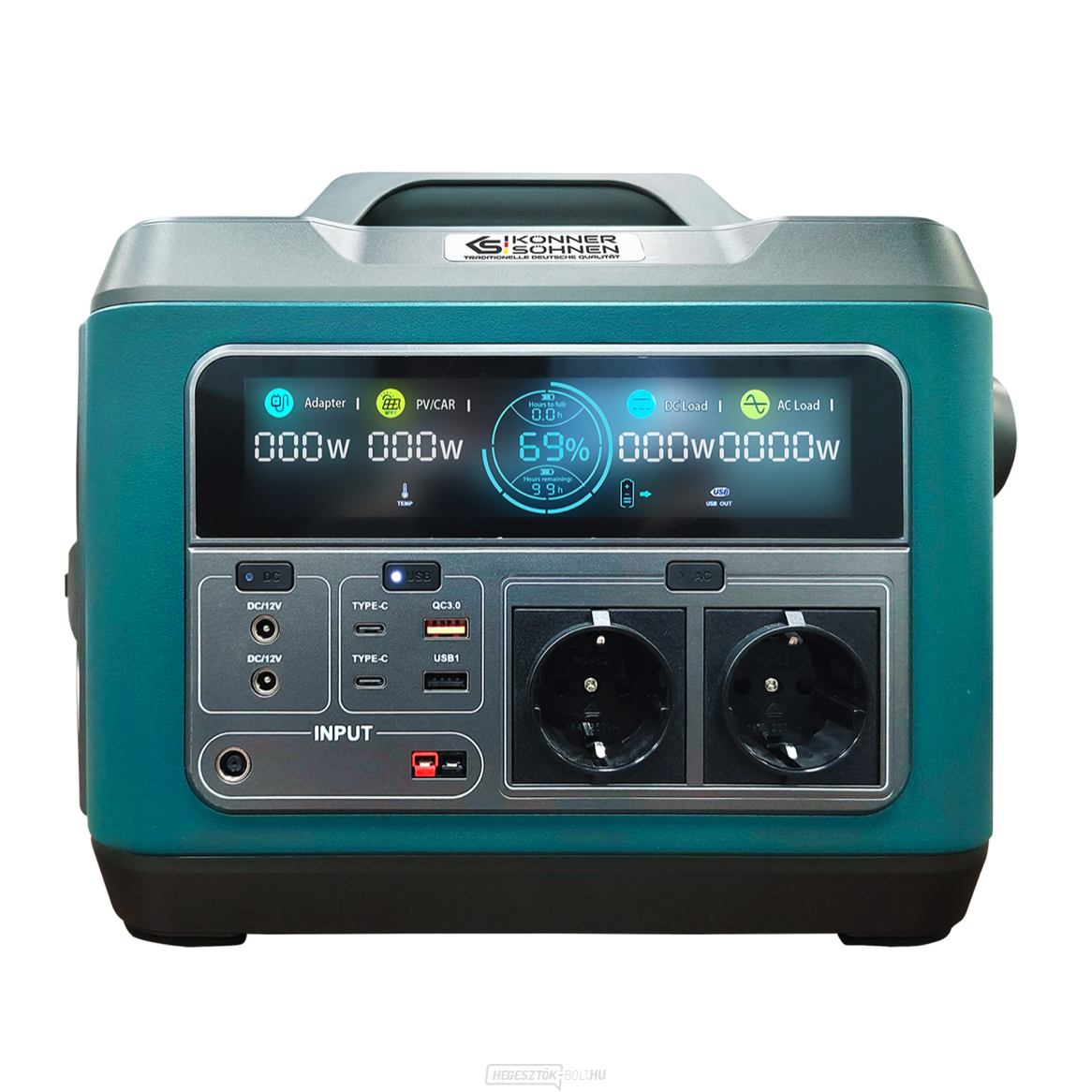 Könner & Söhnen KS 1200PS-FC hordozható akkumulátor állomás